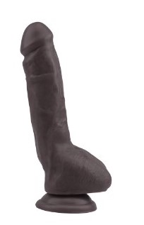 dildo-realist-roman-dubla-densitate-pvc-maro-24-cm