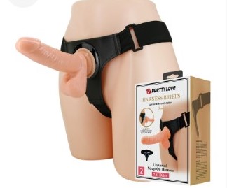 strap-on-harness-briefs-micheal-fixare-cu-ventuza-tpr-dubla-densitate-maro-20-cm
